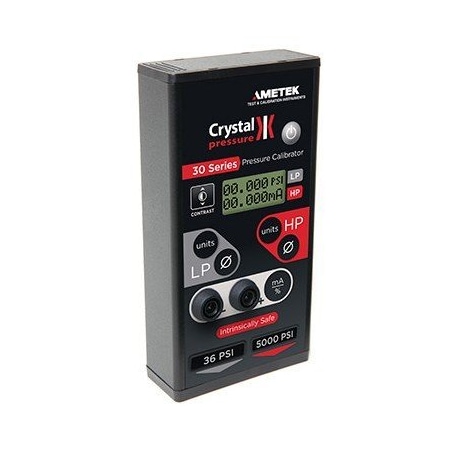 Crystal Pressure Ametek Crystal 30 Series Dual Sensor Pressure Calibrator, 36/3000 Psi IS33-36/3000